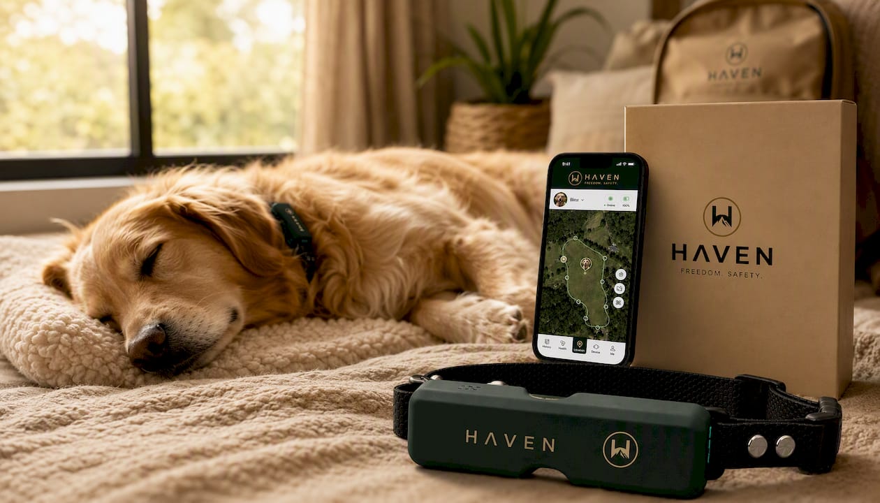 NAXWAVE Wireless GPS Dog Fence and Tracking Collar