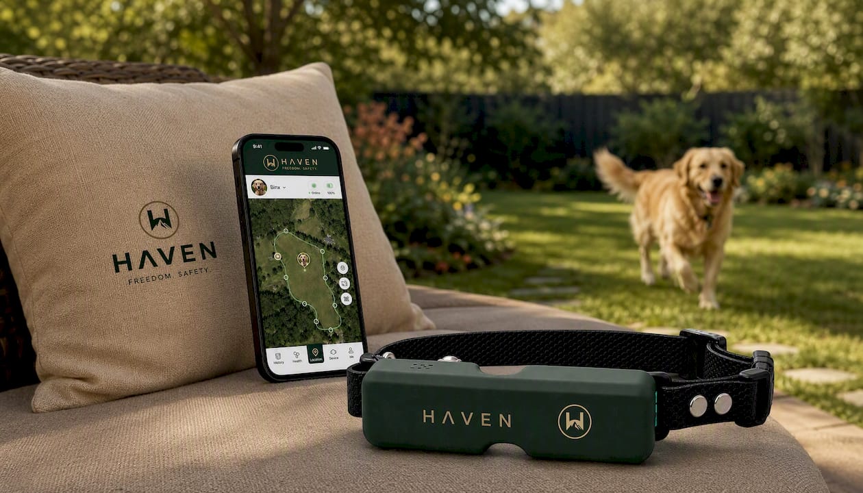 NAXWAVE Wireless GPS Dog Fence and Tracking Collar