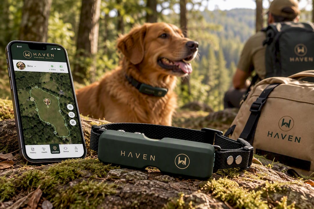 NAXWAVE Wireless GPS Dog Fence and Tracking Collar